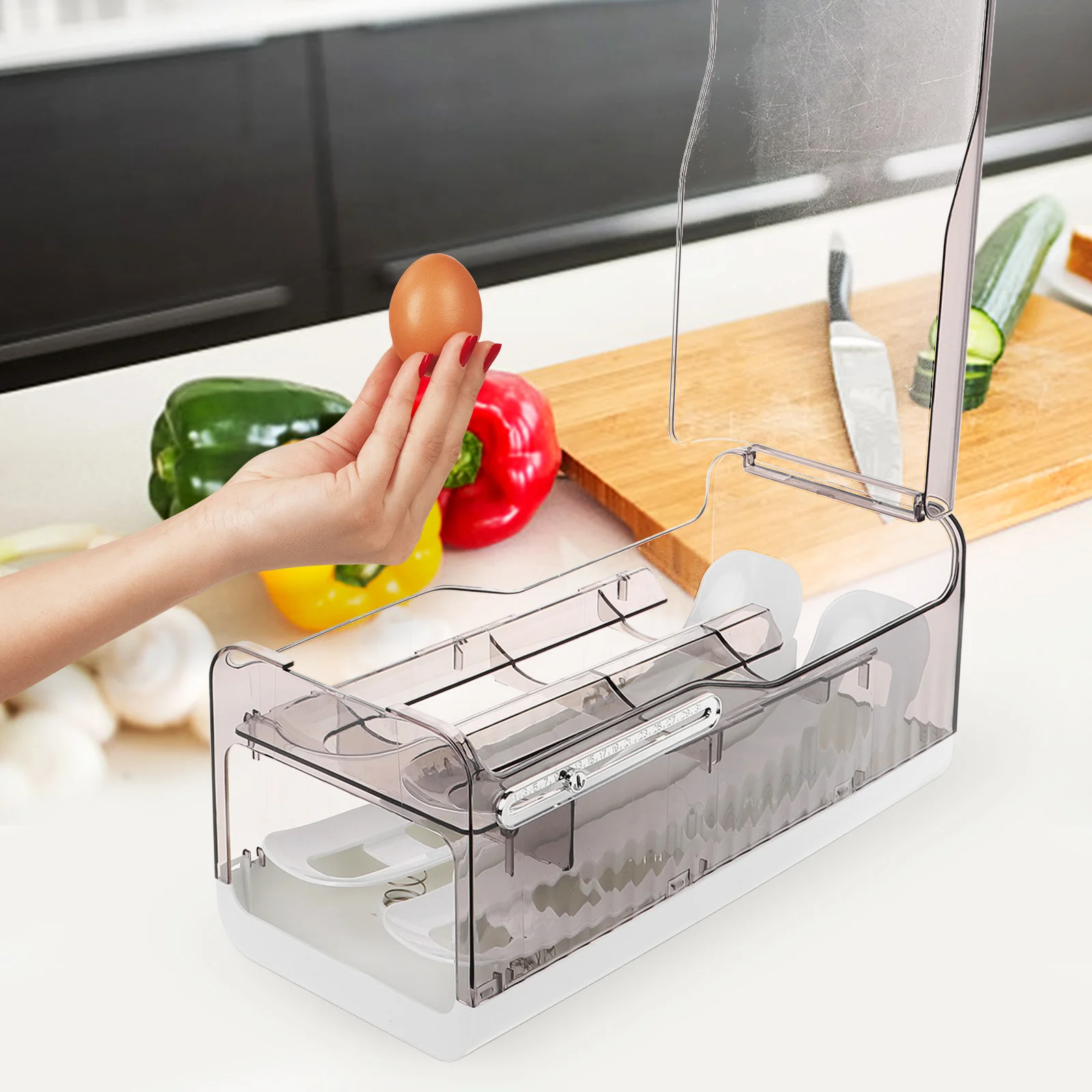 

Box Saving Holders for Fridge Refrigerator Container Drawer Fridge Storage Box Drawer Rolling Storage Container Refrigerator Egg