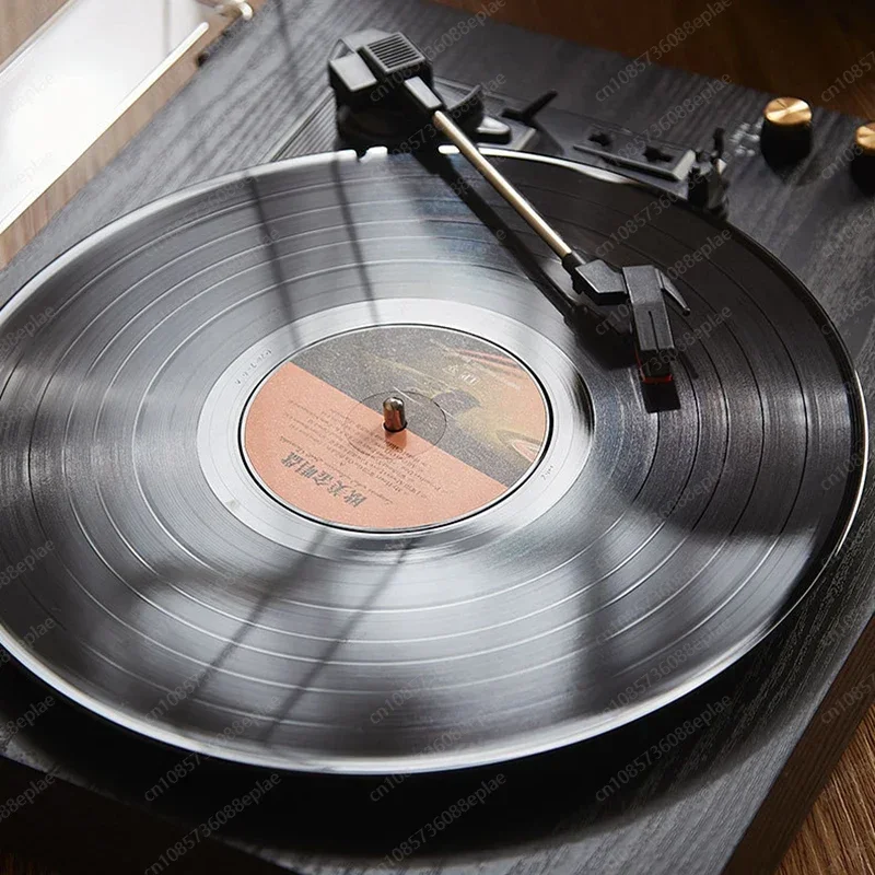 

Jmz-Acrylic Dust Cover Vinyl Record Player Desktop Dual Speaker System Vinyl Gramophone Wooden Gramophone