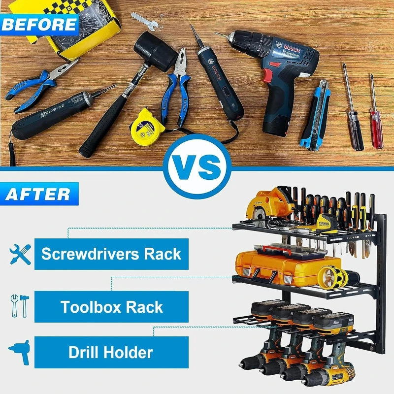 Scaffale Portautensili a 3 Liv - Power Tools Organizer Diy recensione e prezzo