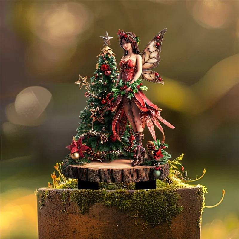

ABUP-2D Fairy Flower Pot Decoration Flower Fairy Planter Pots Decor Fairy Garden Accessories Bohemian Fairy Flower Pot Decor