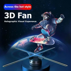3D Holographic Fan WIFI Hologram Projector Lights Led Logo Screen Advertising Lights Support APP PC Bluetooth Audio Connection