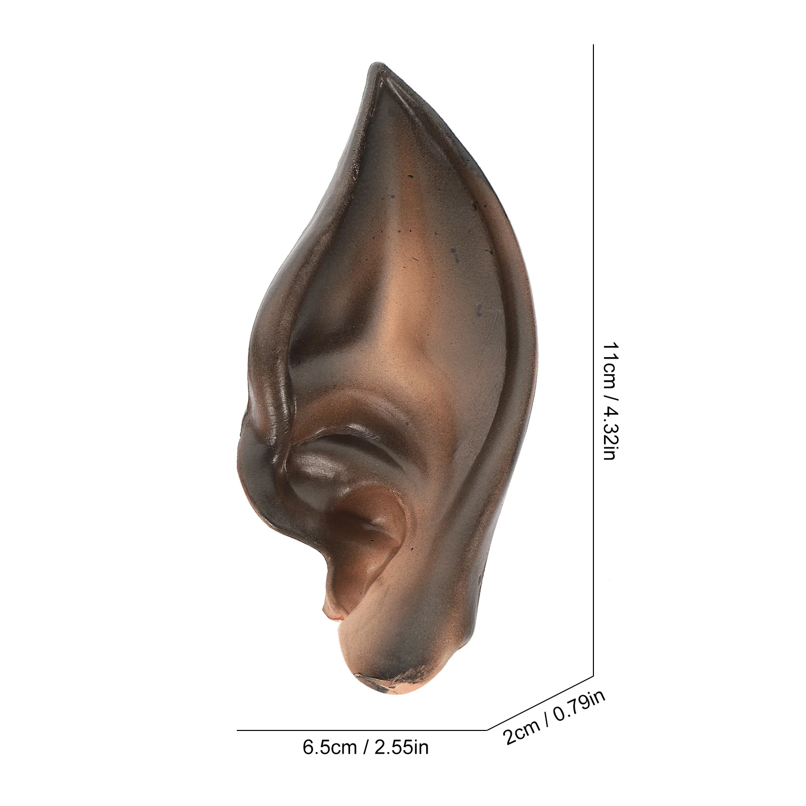 1 par de adereços de fadas, leves, adequados para halloween, natal, cosplay, festa, masquerade, carnaval, elfo, acessório de orelha, orelhas para mulheres