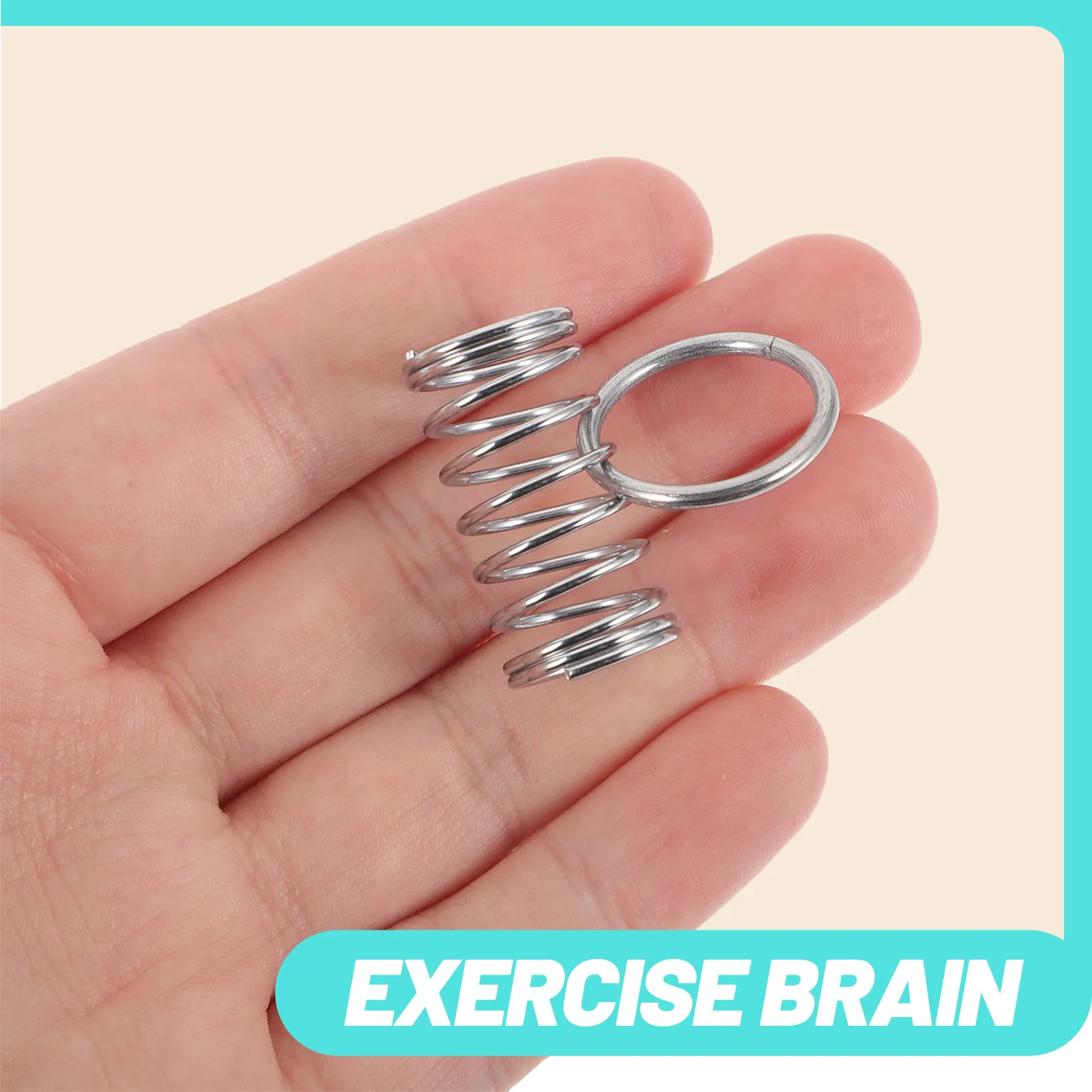 

8Pcs Elders Interactive Brain Teaser Metal Puzzle Games Mental Skill Activities for Elderly Gadgets Relaxation for Patients