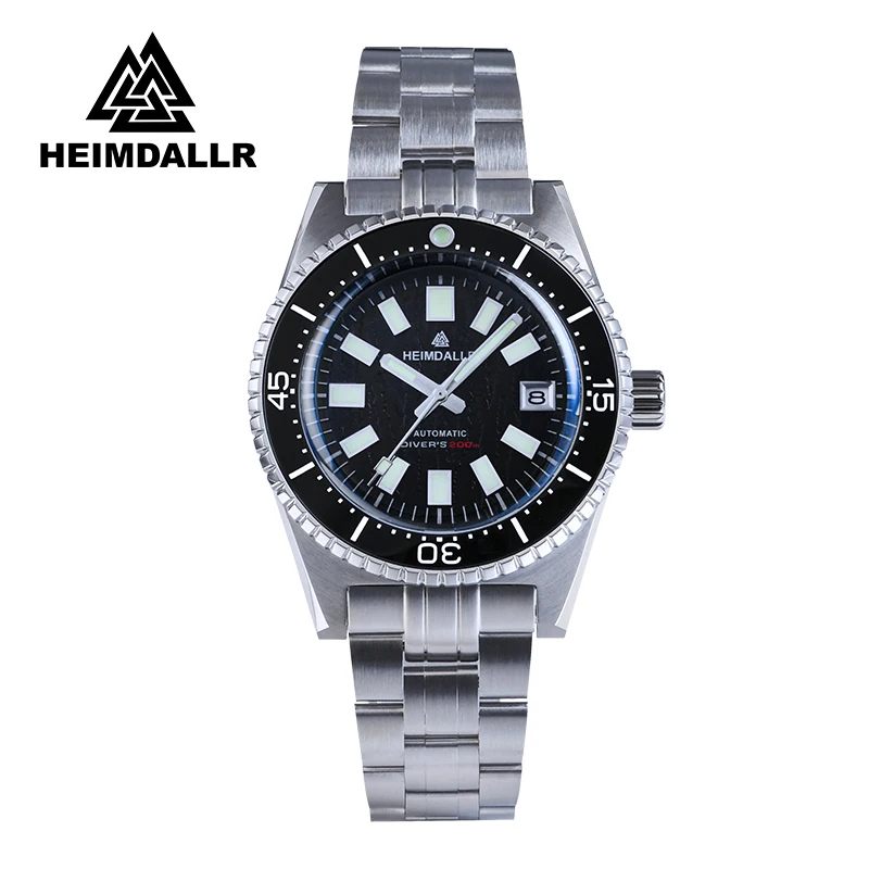 HEIMDALLR WATCH Stainless Steel Super Luminous Diving watch Sapphire for NH35 Automatic Movement watch men watch