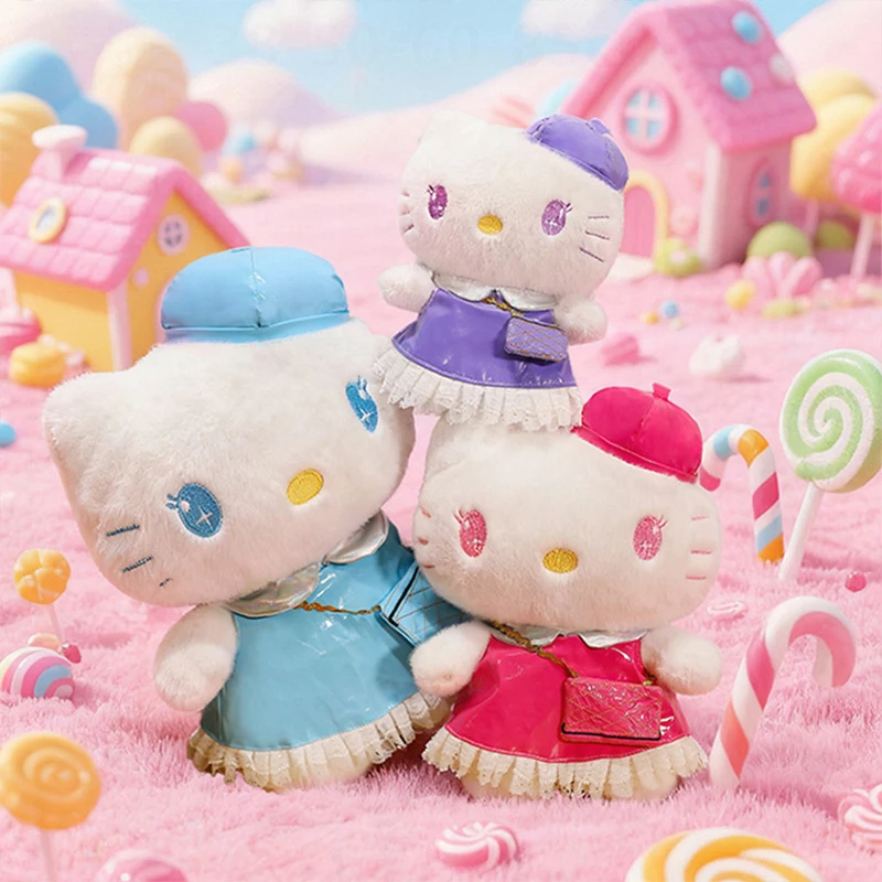 

Plush Kawaii Hello Kitty Doll with Skirt Scented Large Stuffed Toy for Kids Birthday Xmas Gift Wholesale Cute Children Present