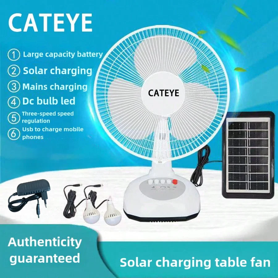 

Solar Powered Fan Portable Solar Desktop FanMultipurpose Desktop Bedside Fan Rechargeablefor Camping Home Qutdoor Office