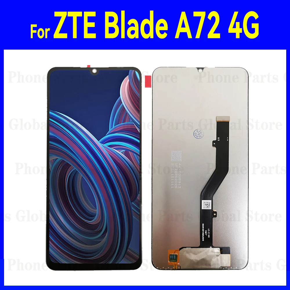 6,75-дюймовый экран для ZTE Blade A72 4G ЖК-дисплей с рамкой, сенсорная панель, дигитайзер, сенсор в сборе, A72 4G, детали экрана 6,75-дюймовый экран для ZTE Blade A72 4G ЖК-дисплей с рамкой, сенсорная панель, дигитайзер, сенсор в сборе, A72 4G, детали экрана