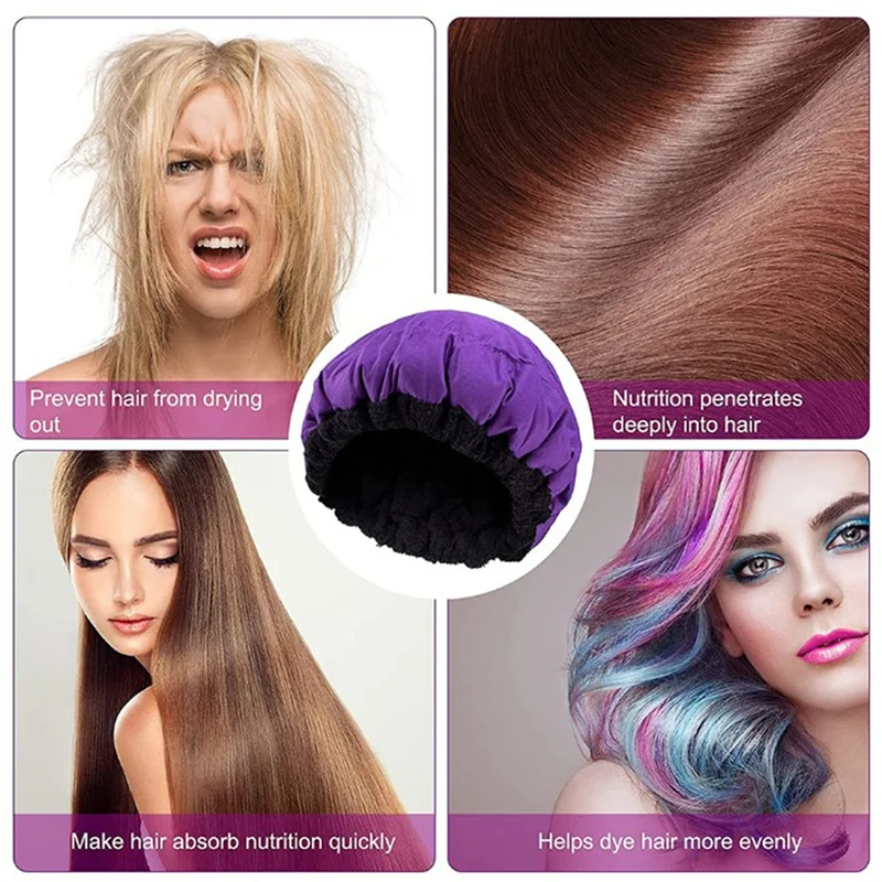 A66K-غطاء العناية بذور الكتان، غطاء تبخير لتدفئة الميكروويف، غطاء زيت مخبوز للعناية بالشعر