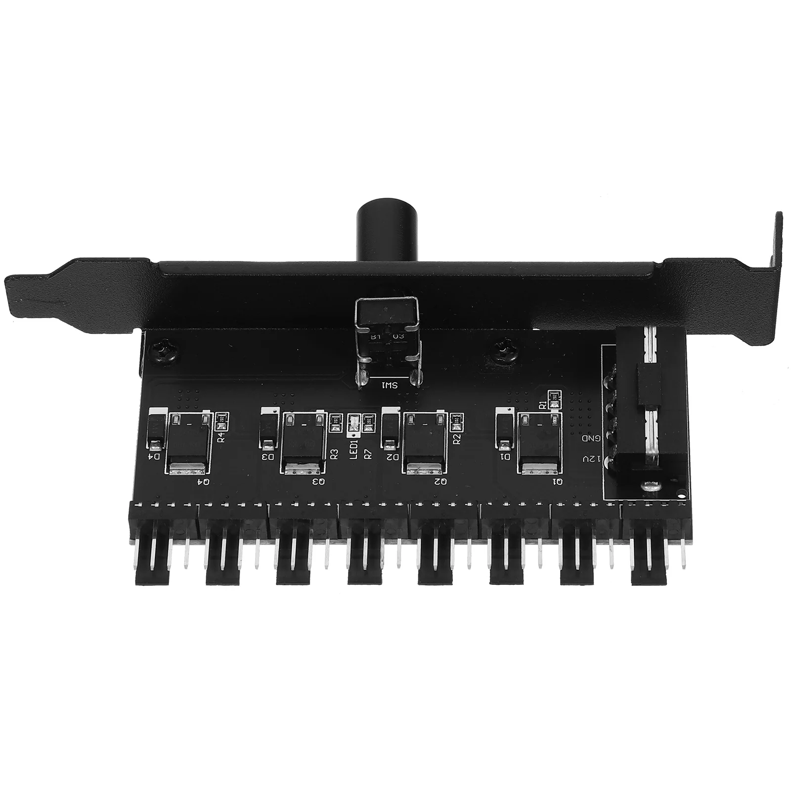 

Chassis Fan Controller Hub 3pin Adjustable Speed Cooling Splitter Large 4D PC Case Fans Regulator Computer Accessories