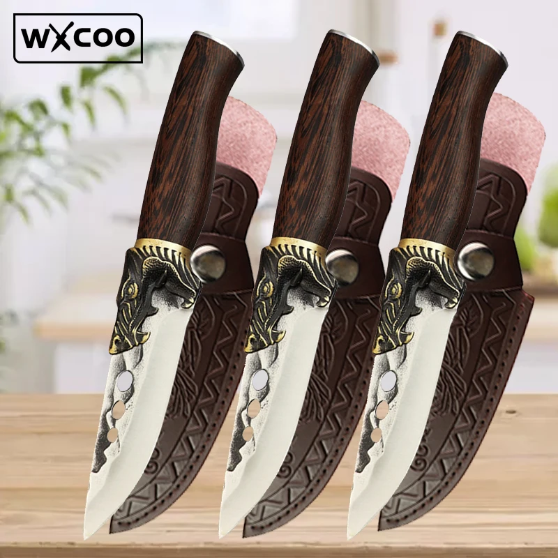 Kitchen Pocket Knife Professional Kitchen Knives Forged Boning Peeling Meat Friut Cutting Cleaver Utility Slicing Paring Knife