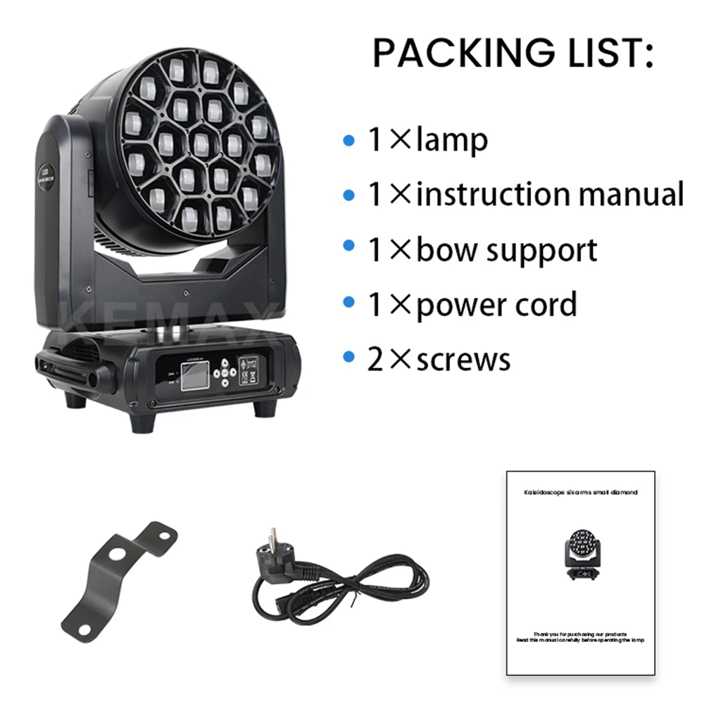 Bee Eye 19X40W Zoom Wash Moving Head Lights DMX512 DJ Beam Disco Party RGBW LED Focusing Stage Equipment For Night Club Concert