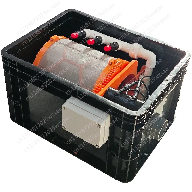 Flip box filter rotary drum micro filter, 10000L flow medium 40 × 30 built-in high pressure, automatic flushing mute