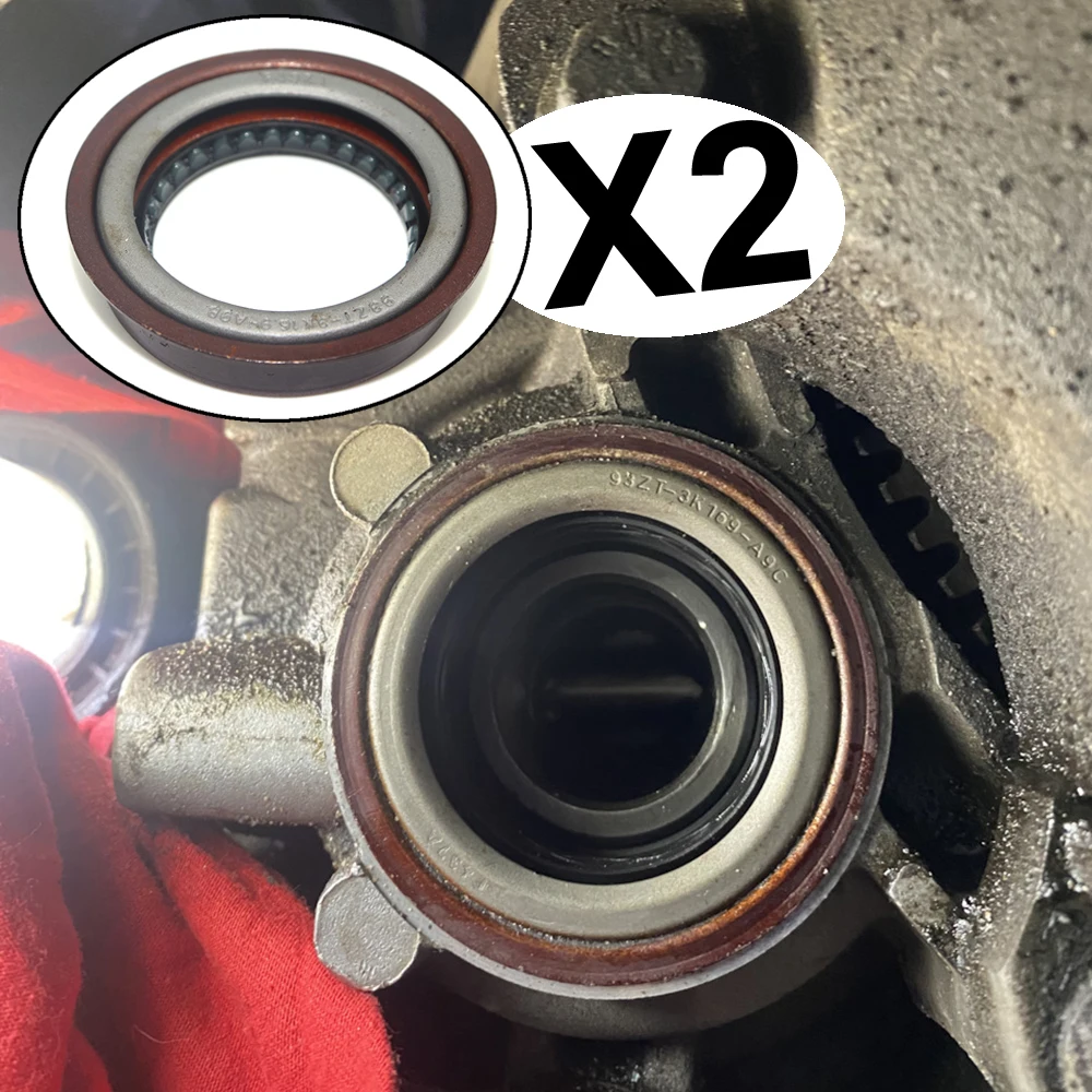 2pcs Drive Shaft Oil Seal Drivetrain Driveshaft Gearbox Ring For FIESTA 08-17 FOCUS MK3 MONDEO MK4 TRANSIT MK6 MK7 KUGA 2 GALAXY