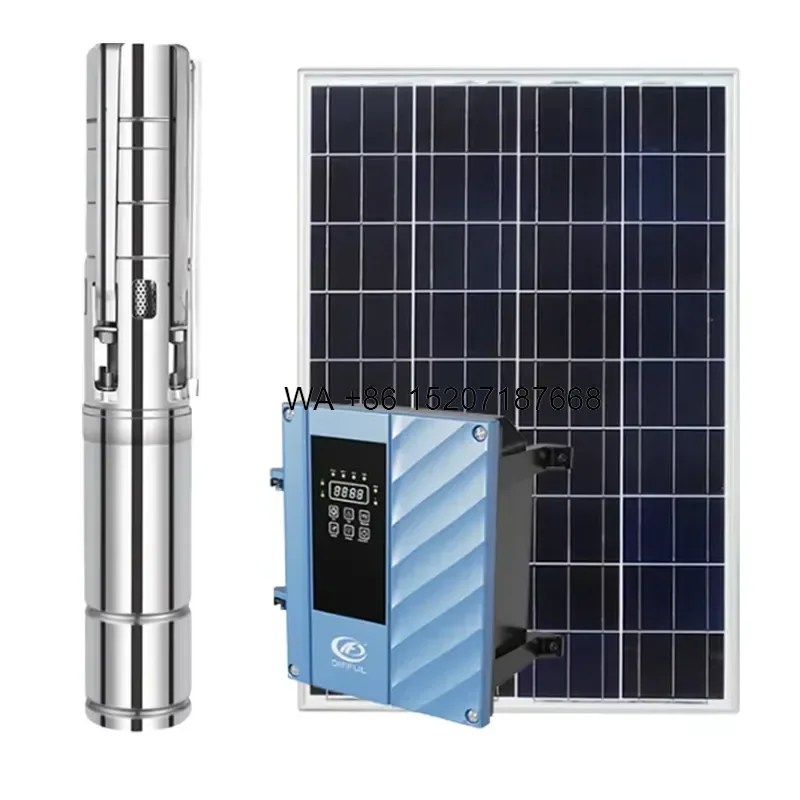 Wmwmnu for High Pressure DC Surface Solar Water Pump 48V Stainless Steel High Head Flow High Efficiency Durability for