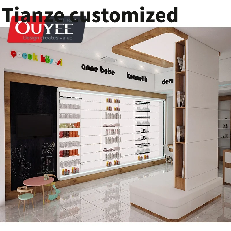 

Customized-New Product Drugstore Medical Store Pharmacy Counter Design Shop Pharmacy Interior Decoration