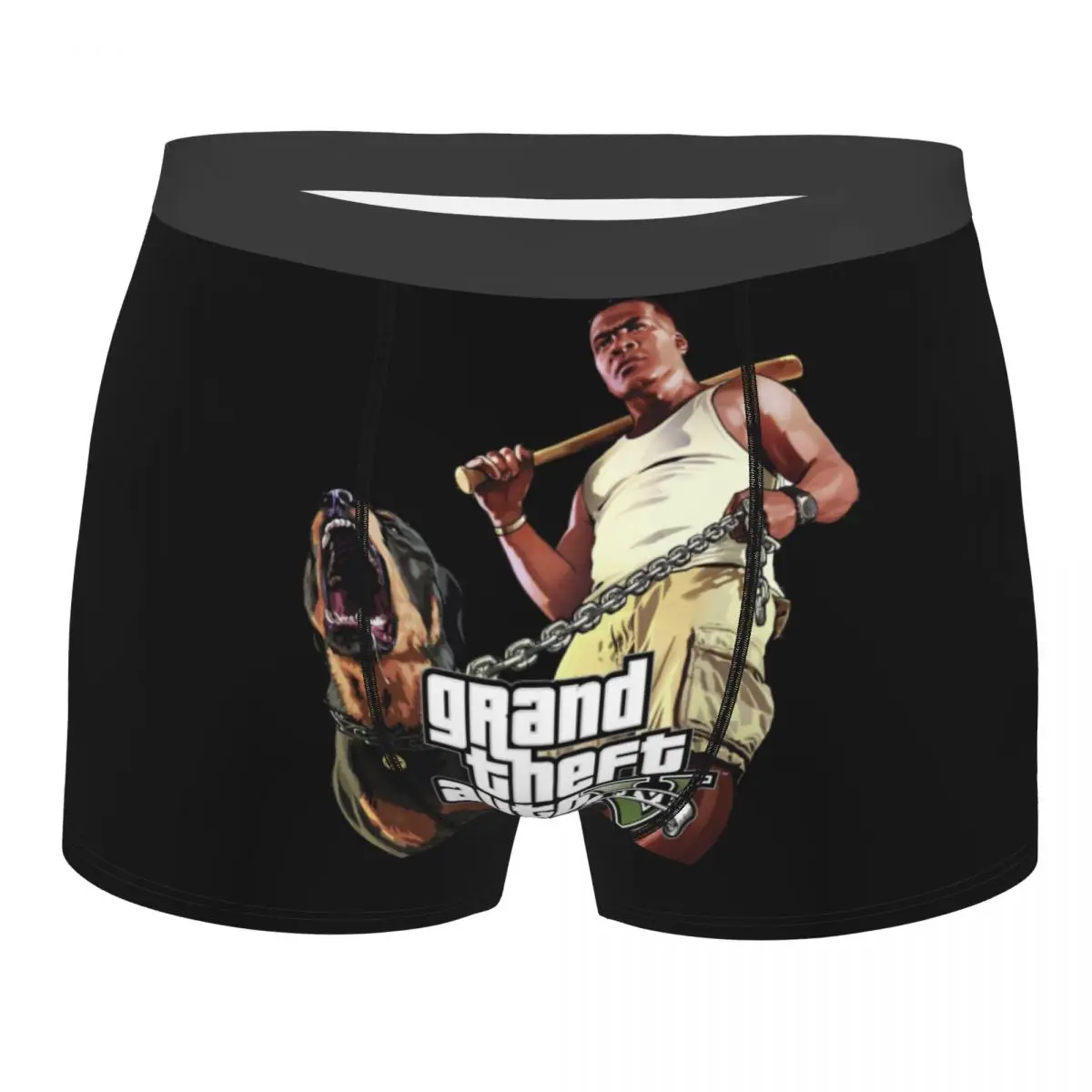 Custom Grand Theft Auto Underwear Men Breathable GTA Adventure Game Boxer Briefs Shorts Panties Soft Underpants For Homme