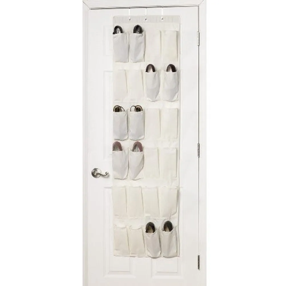 

Набор из 24 креативных подвесных органайзеров на дверь: карманы для хранения обуви, косметики, браслетов, ключей, для спальни
