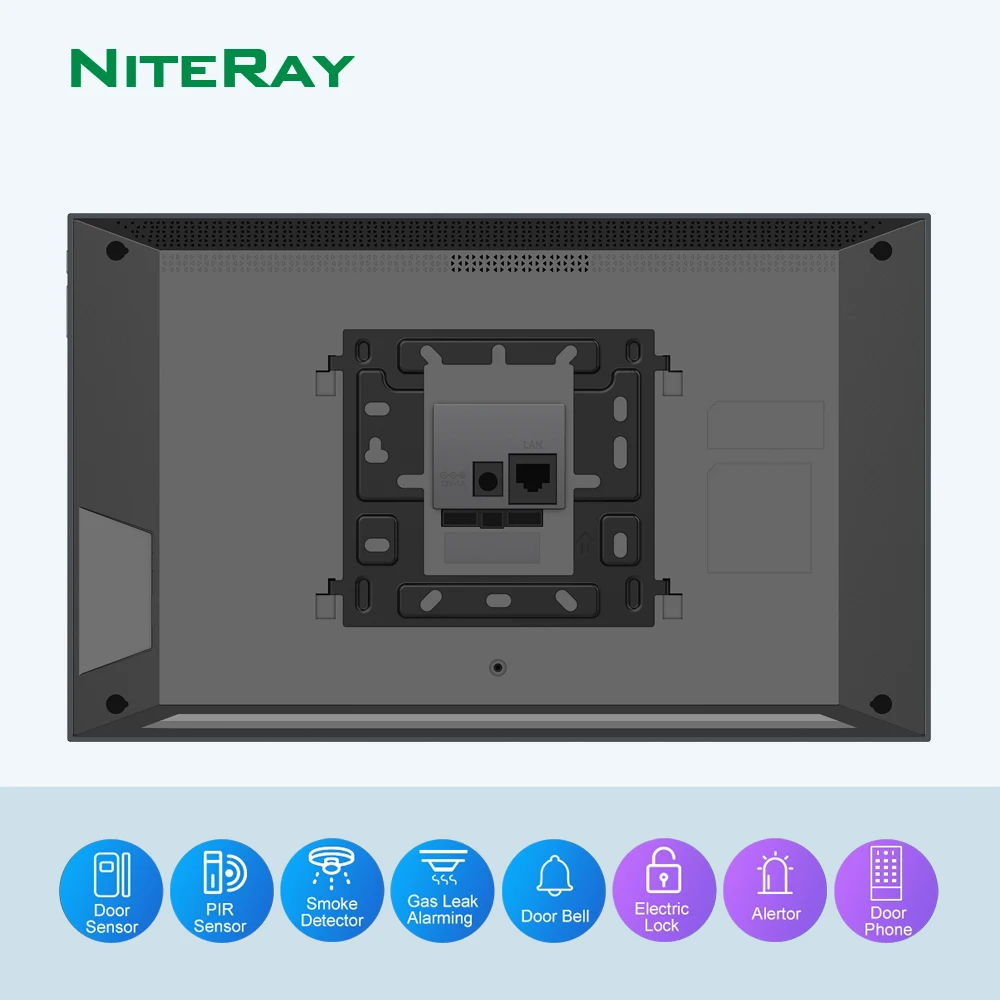 i57A 10.1-inch Smart Video Doorbell Wireless Wifi SIP IP Door Phone Intercom support PoE ,PIR Sensor,Door Sensor