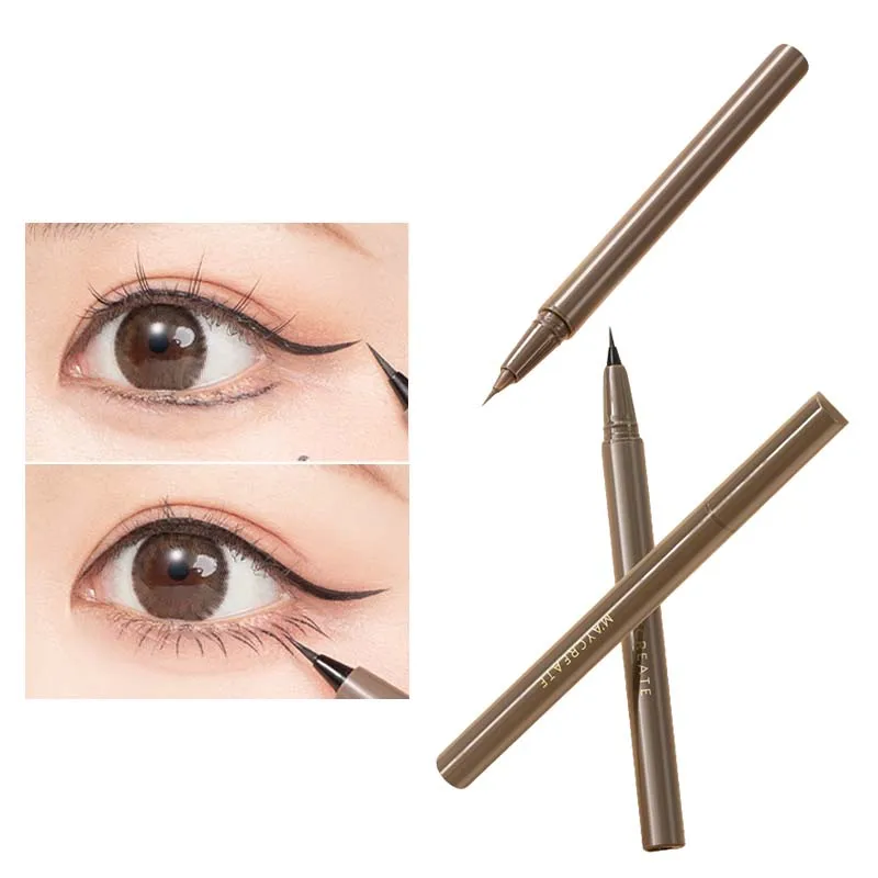 Ultrafine Nib Eyeliner Arrow Aegyosal Pencil Makeup Quick-dry Waterproof Long Lasting Liquid Liner Brown Liner Pen Korean Makeup