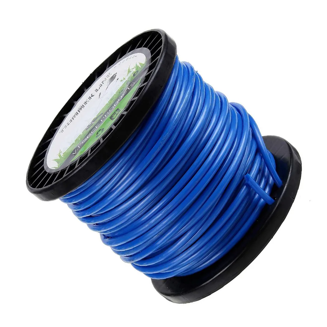 Línea de corte de alambre, accesorio de repuesto de nailon resistente, elementos de cable de desbrozadora azul, piezas nuevas adecuadas