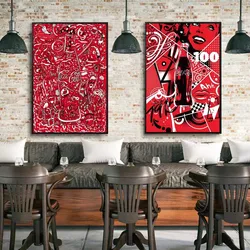 C-coca-cola DIY Sticky Poster Fancy Wall Sticker for Living Room Bar Decoration Wall Decor