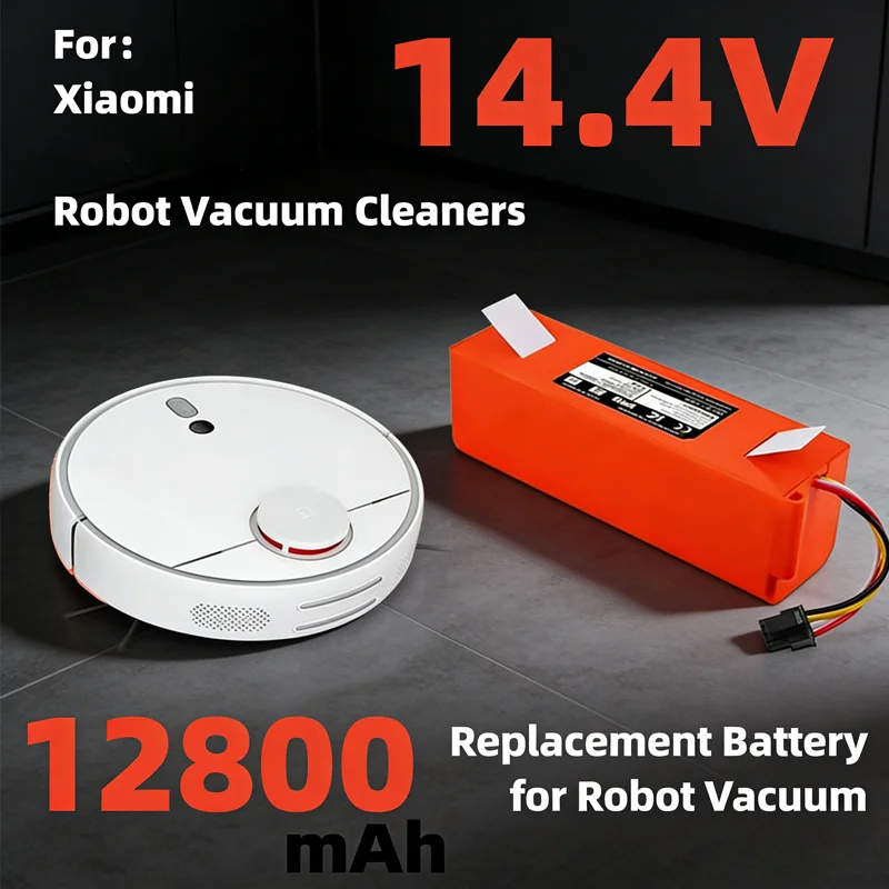 

100% Compatible 14.4V 12800mAh Battery for Roborock S55 S60 S65 S50 S51 S5 MAX S6 Xiaomi Robot Vacuum Cleaner Parts