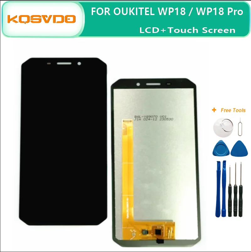 5.93 "dla OUKITEL WP18 LCD + wymiana panelu wyświetlacza z ekranem dotykowym oryginalny nowy dla części do smartfonów OUKITEL WP18 Pro