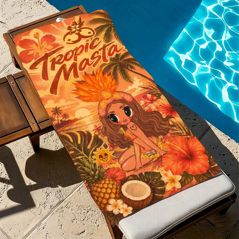 Album K-KAROL G Tropicoqueta Towel Towel beach towel, quick drying absorbent bath towel for Swim,Gym,Camping,Outdoor hot