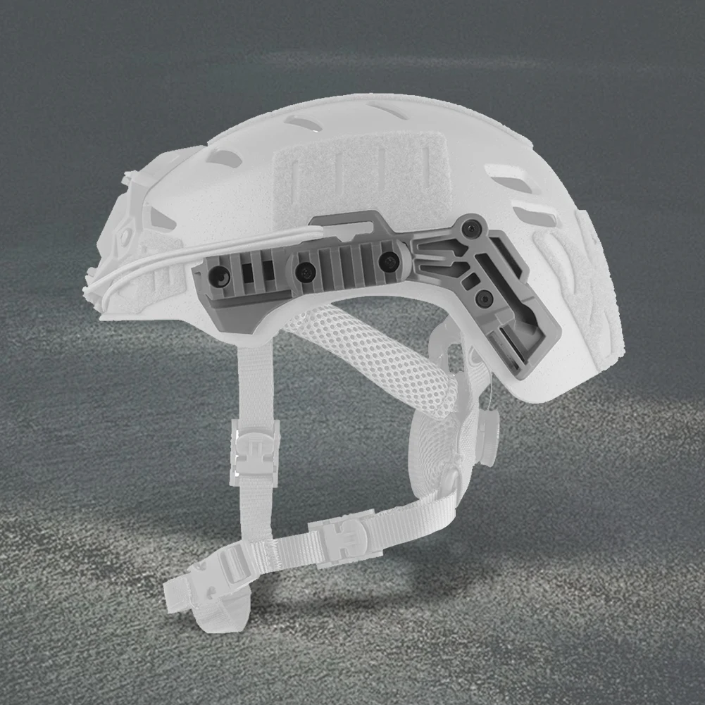 Trilho de guia lateral para capacete, trilho de montagem de capacete de nylon, trilho lateral para capacete de combate profissional, acessórios para capacete wendy