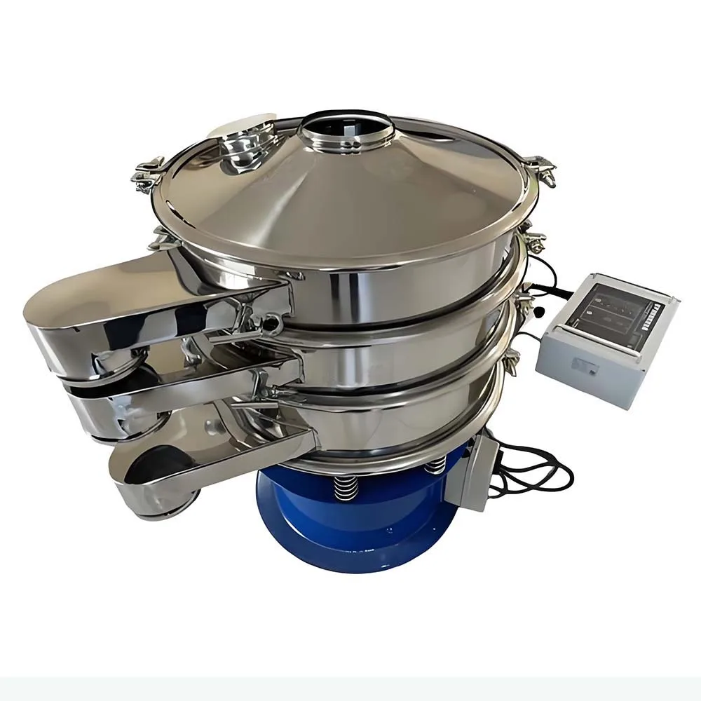 Multi-functional Ultrasonic Rotary Vibrating Screen With Ultrasonic System1-5 Layers Fine Powder Liquid Sieving Machine