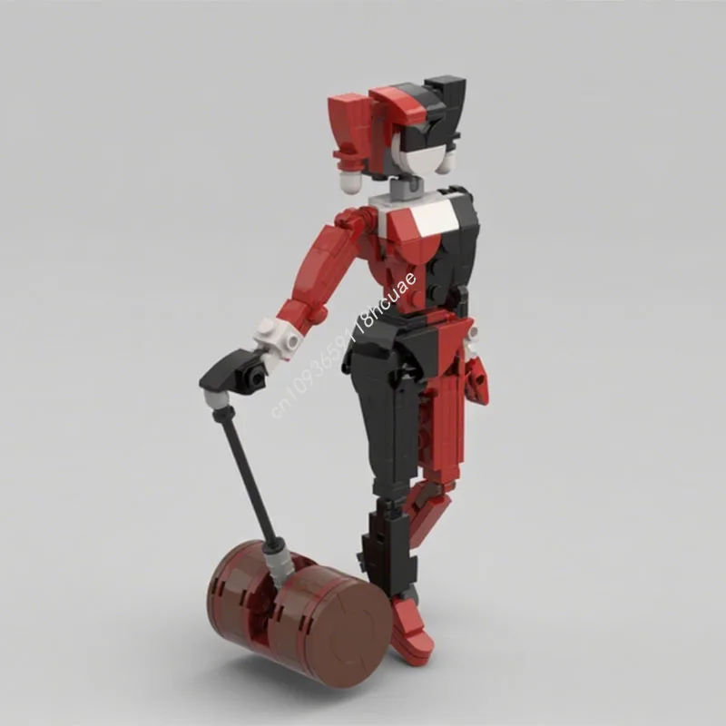 183 pçs moc harley quinn figura articulada super heróis modelo blocos de construção crianças aniversário ideia modular brinquedos presentes natal