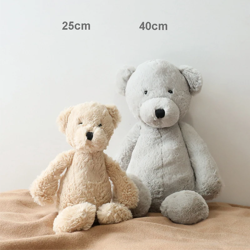 Ours en peluche adorable pour enfant, jouet en forme d'animal, idéal comme cadeau, 25cm