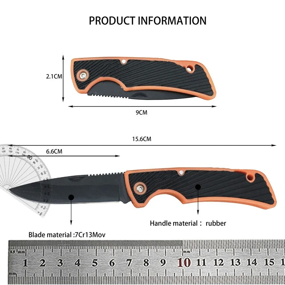 High Quality Strongarm Portable Fixed Knife 8Cr13Mov Blade Rubber Handles Utility Tactical Knives Rescue Combat EDC Multitool