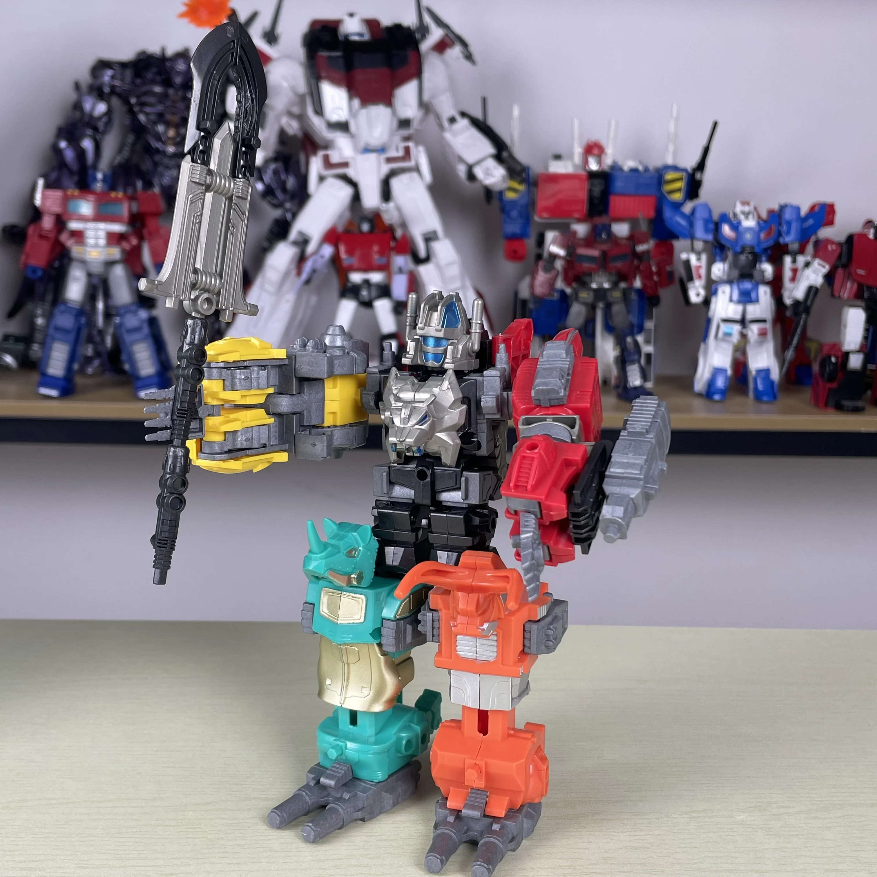 TENGYANG mechaniczna bestia transformacja robota 16CM 5 w 1 Predacons Predaking figurka prezent dla dziecka