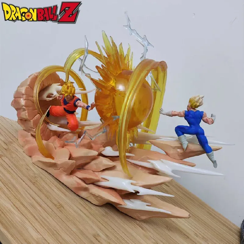 18cm Anime Dragon Ball Figure Super Saiyan Gk Son Goku Vs Vegeta Iv Pvc Action Figurine Decoration Collection Model Toys Gifts