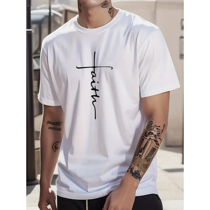 Summer Simple Men's T-Shirt Loose Breathable Tees 3d Print Short Sleeve Top Daily Casual Male Clothing Oversized T-Shirt For Men