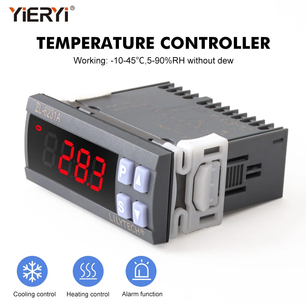 Yieryi Digital Thermostat ZL-6231A Incubator Controller Incubator Controller Thermostat 360 Automatic Egg for Chicken and Duck