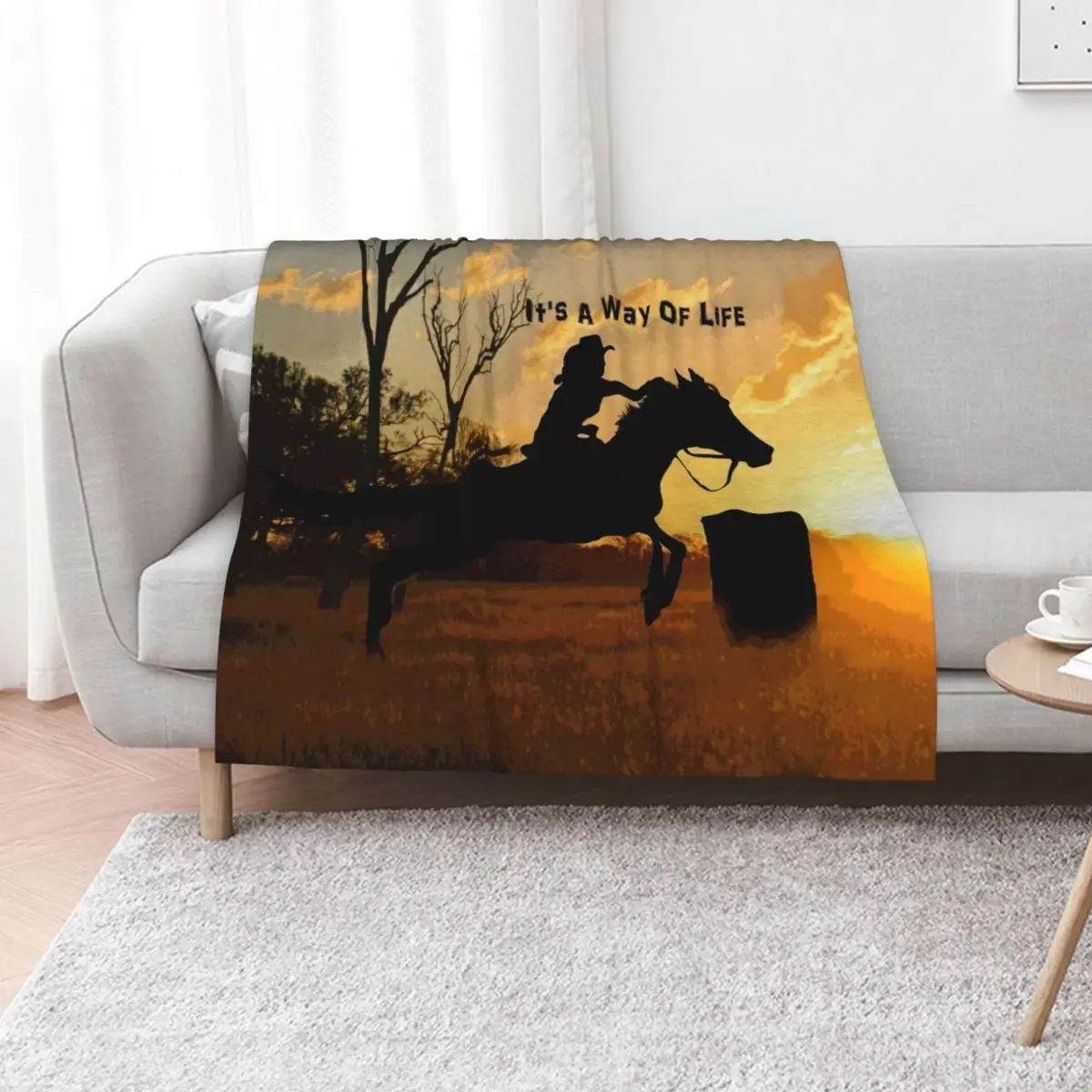 BARREL RACER QUOTES ART AND DESIGNS Throw Blanket Single Decorative Throw Thins christmas gifts Giant Sofa Camping Blankets