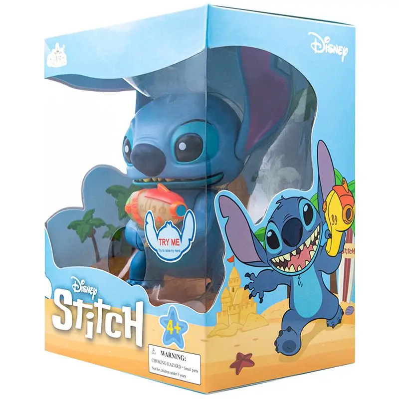 Disney Stitch Luminous Vocal Figure Action Figurine Collectible Model Desktop Decor Lilo & Stitch Merchandise Kids Birthday Gift