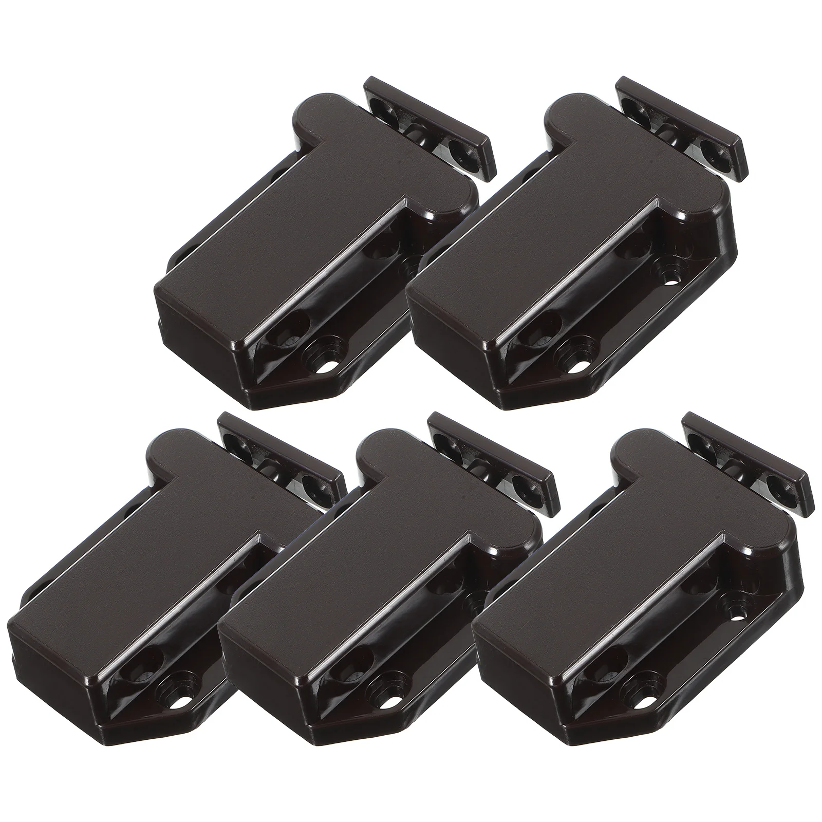 Pestillos de armario de 5 uds., cerraduras de puerta de rebote, pestillo autoblocante oculto para cocina, dormitorio, armarios duraderos