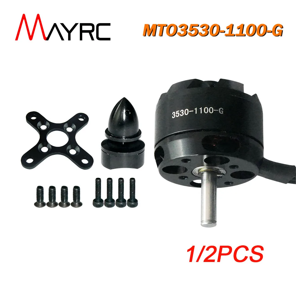 

1/2PCS MAYRC Max. Current 21.6A 1100KV Sensorless Outrunner Brushless Motor for RC Warbirds Aircraft Quadcopter Freestyle Drone