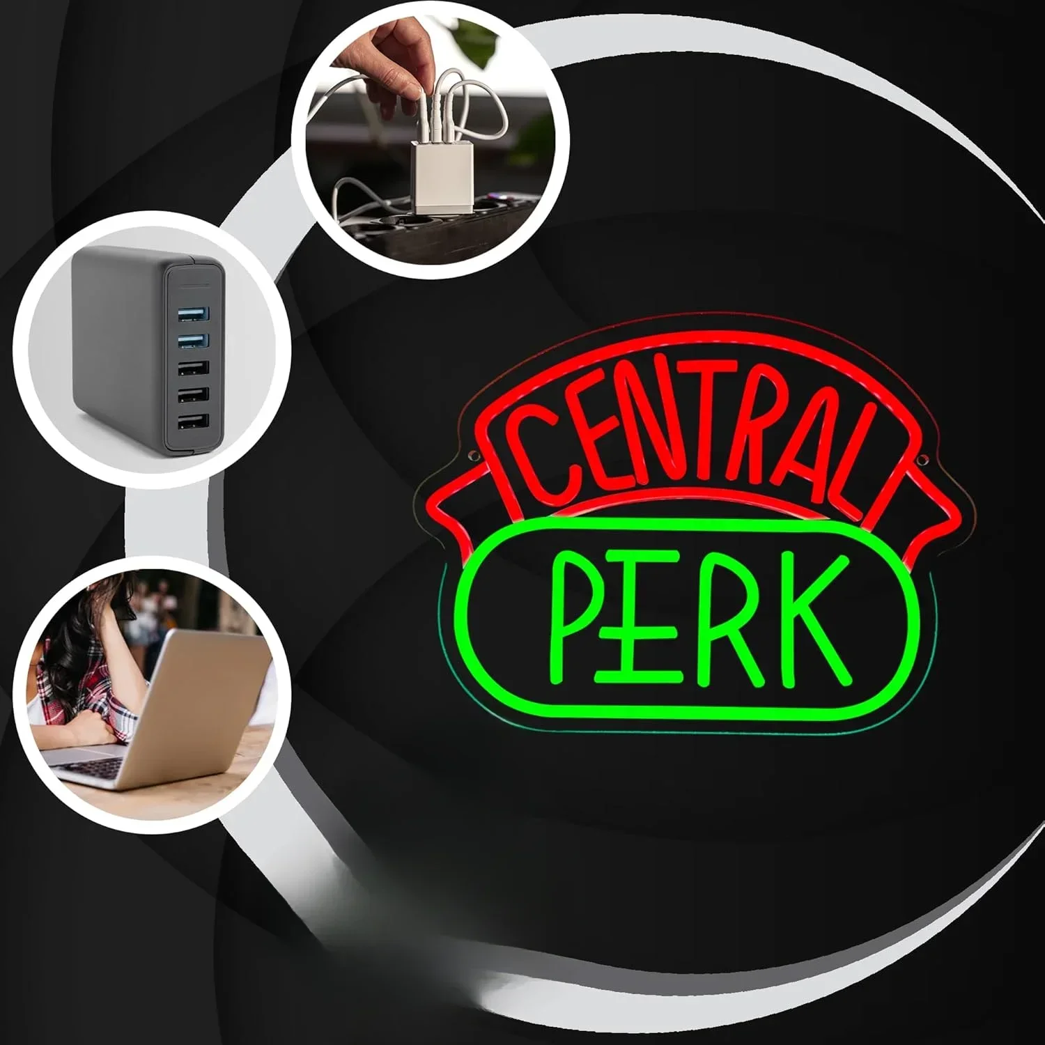 مركز بيرك النيون كوب القهوة LED ضوء النيون عكس الضوء للمطبخ مقهى رجل كهف غرفة نوم جدار ديكور هدية لصديق #3