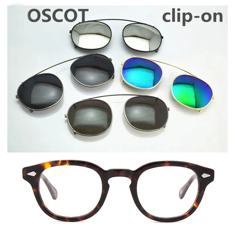 Runde Clip auf Sonnenbrille Frauen Polarisierte Linse UV400 Mann Johnny Depp Lemtosh Sonnenbrille Luxus Marke Vintage Schutzbrillen – Detail 2