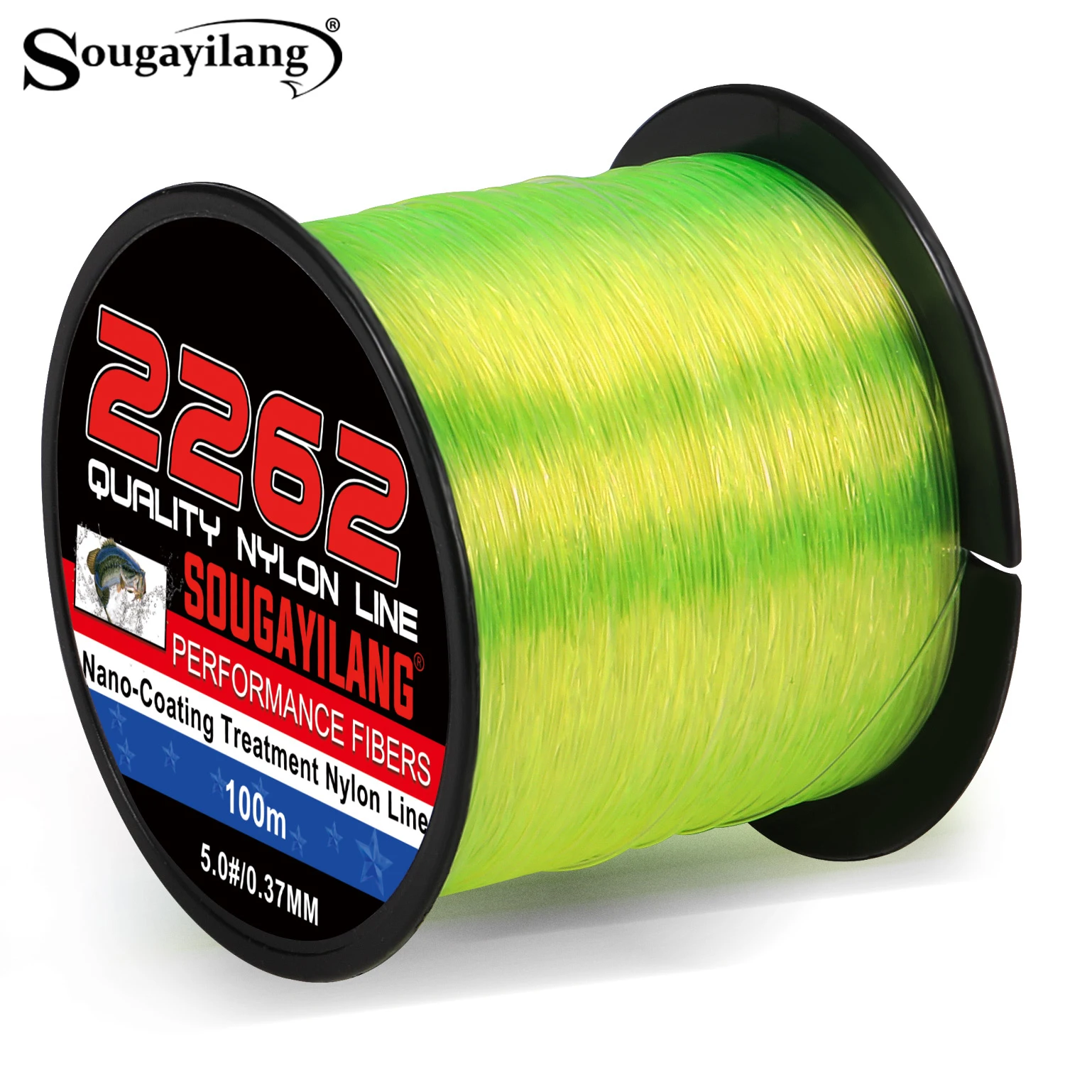 Sougayilang-100m Ultra Wear resistant Nylon Monofixation Fishing Line Nano Coating Treatment for Outdoor Fishing Accessories