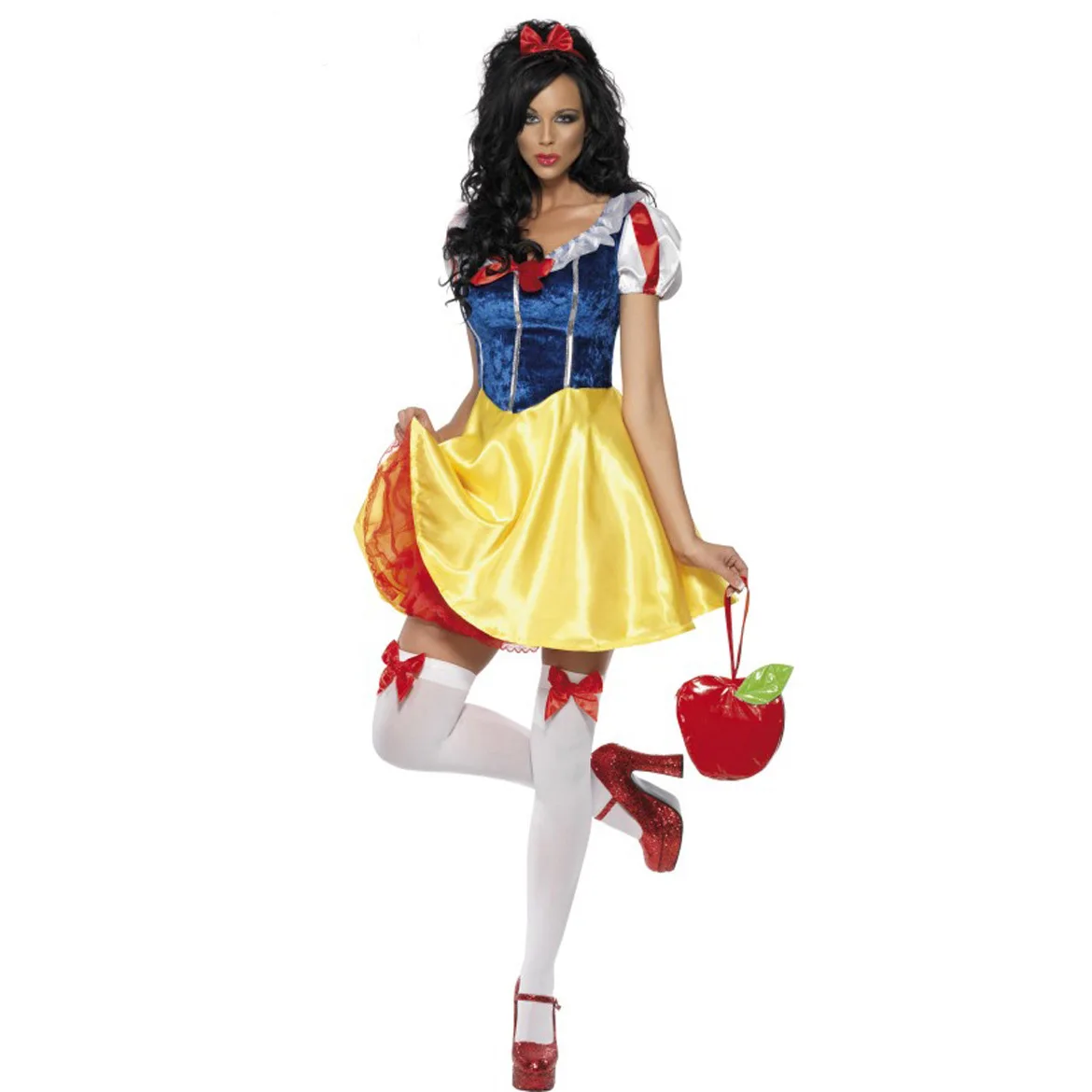 1set/lot woman fashion princess halloween party costumes lady cosplay dress