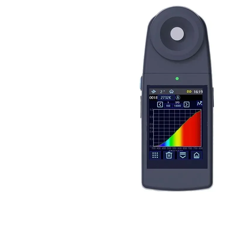 Color Illuminometer Portable Spectral Color Temperature LED Lamp Radiative Scintillation Measurement Color Rendering Index