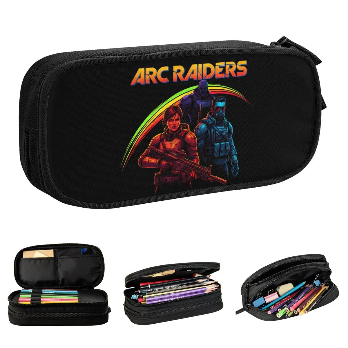 Fashion Shoot Game Arc Raiders Pencil Cases Pencilcases Pen for Girl Boy Large Storage Bag Students School Zipper Stationery