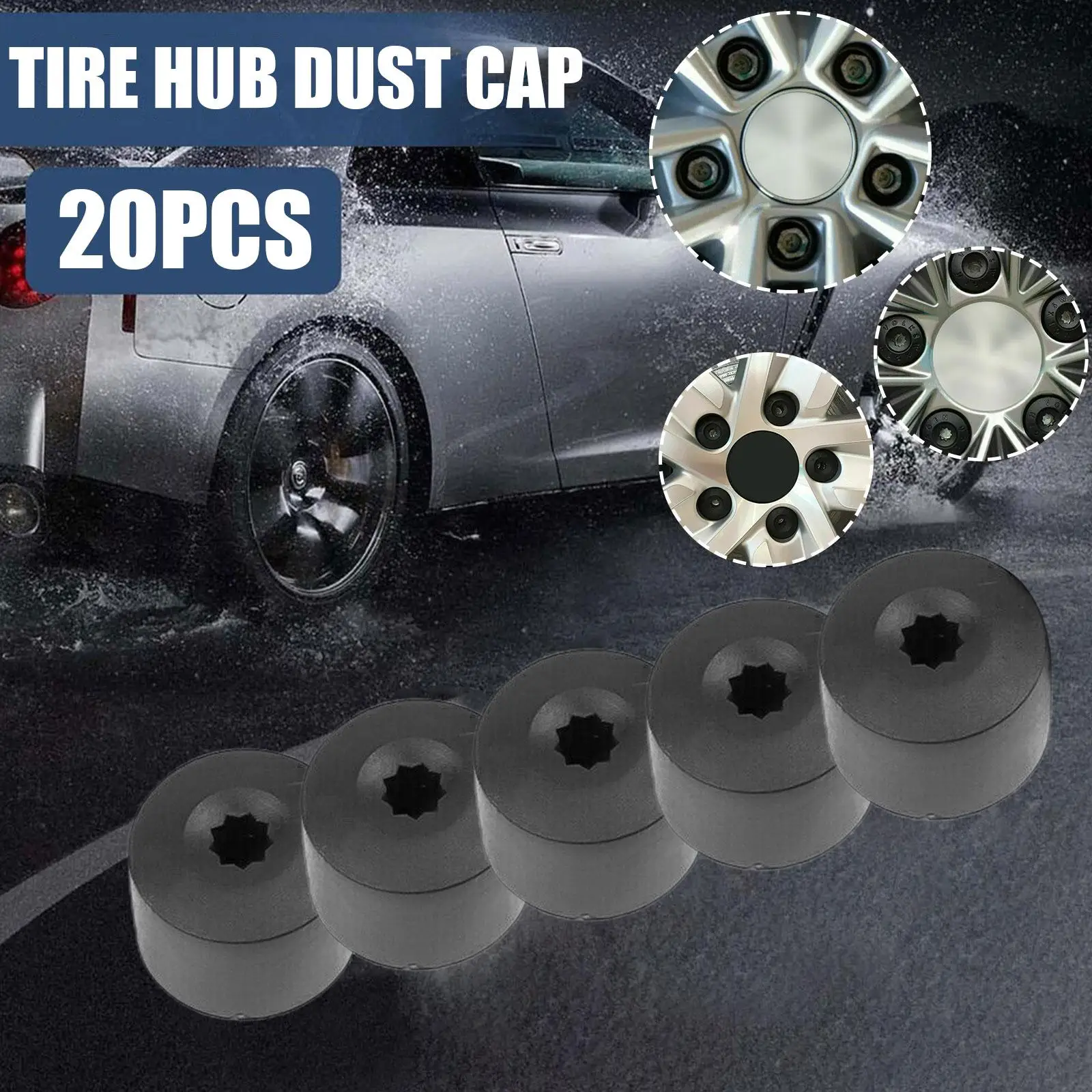 20pcs Wheel Lug Nuts Covers Caps Removal Tool Replacement for VOLKSWAGEN Lug Nut Cover Beetle CC Wheel Bolts