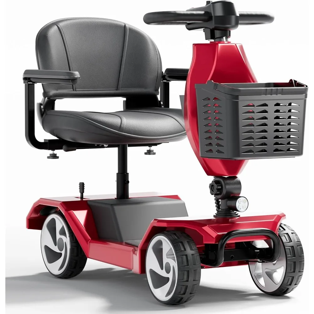 

Scooters for Seniors, 4 Wheel Foldable Mobility Scooters for Adults, Folding Travel Mobility Scooter with Seat,