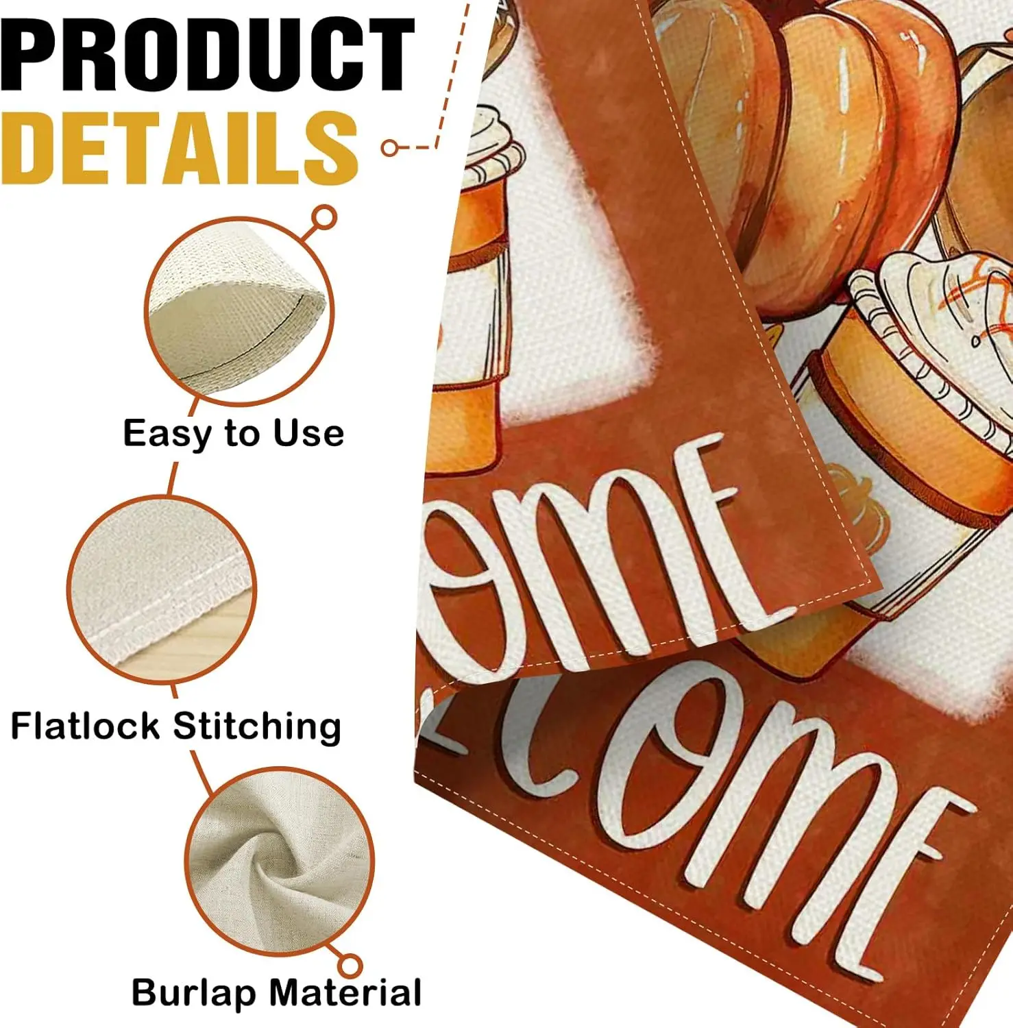 Dyrenson ترحيب الخريف كرة القدم اليقطين الزخرفية حديقة العلم، الخريف الرياضة لعبة يوم أوراق القيقب ساحة القهوة خارج المنزل D JHH #4